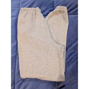 Nuuds Everyday Sweatpants Women Heather Gray Relaxed Joggers Fleece - Size S